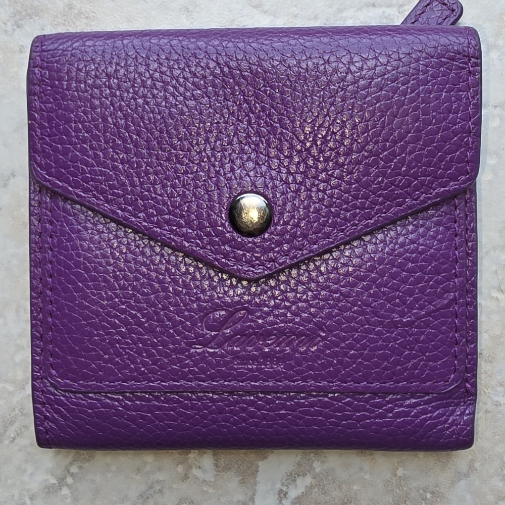 Lavemi RFID Purple Leather Wallet for Women TRIFOLD SKINNY PRETTY COLOR